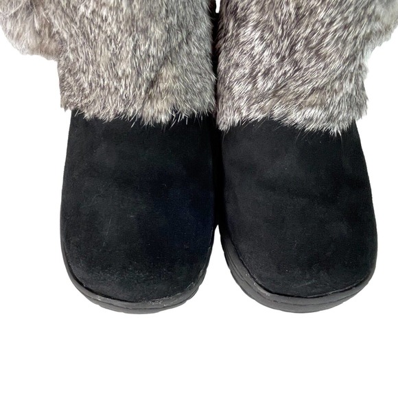 Bearpaw Tama Womens Suede and Fur Water Shedding Mid-Calf Winter Boot - Picture 9 of 12